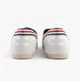 TOMS ALPARGATA CLASSIC Mens Espadrilles Grey rear view showcasing the slip-on design and striped accent.
