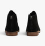 TOMS RYLIE Womens Boots Black back view showing suede upper and zipper detail.