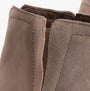 TOMS CLARE Womens Boots Natural detail view showing leather and suede upper material.