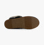 TOMS VALERIE Womens Slippers Black bottom view showcasing rubber sole design and texture.