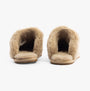 TOMS VALERIE Womens Slippers Natural back view showing soft textile lining and round toe design.