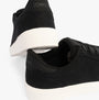 TOMS TRVL LITE RIO Mens Trainers Black rear detail view showing textile upper and rubber sole