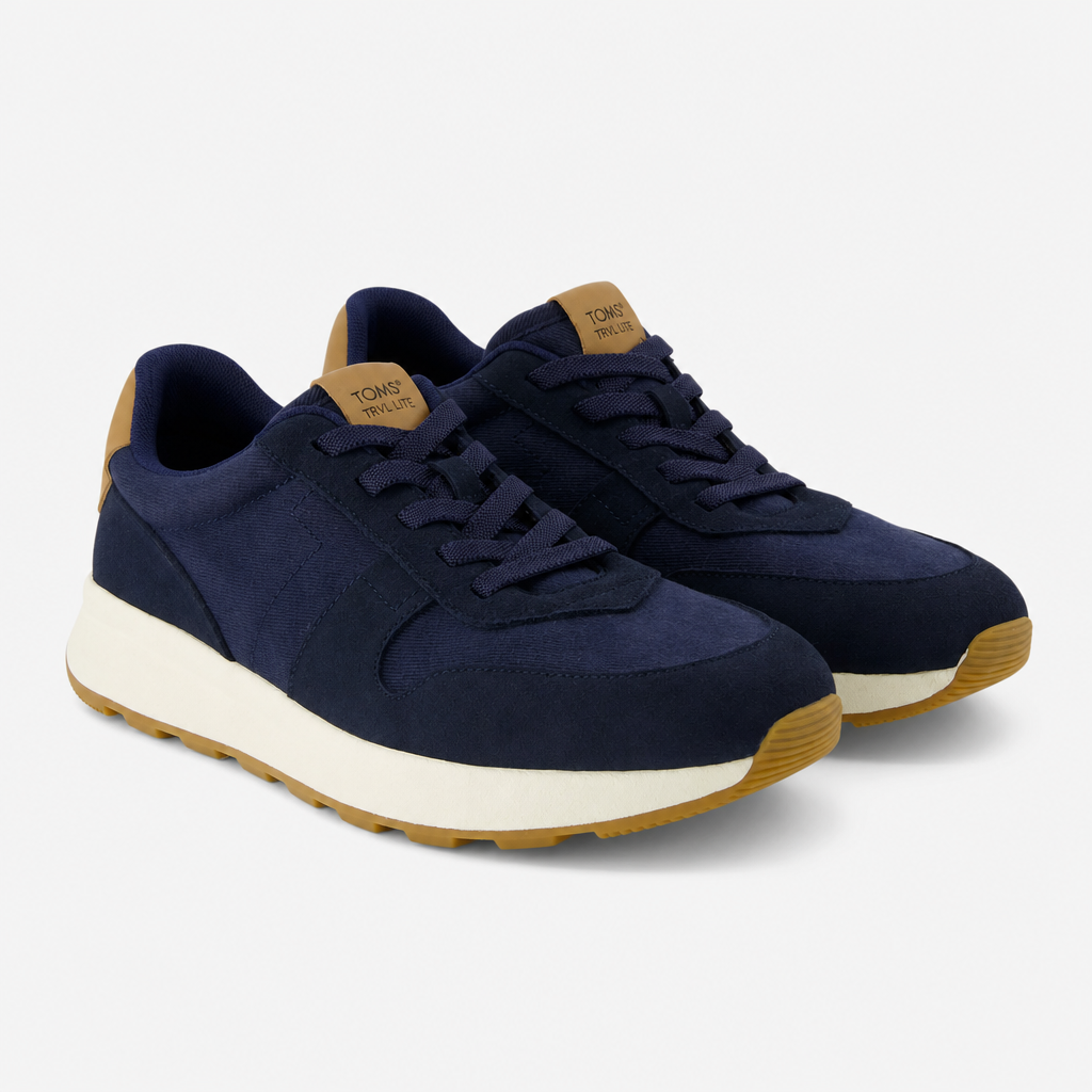 TOMS TRVL LITE RETRO Mens Casual Trainers Navy