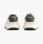 TOMS TRVL LITE RETRO Mens Trainers White rear view showcasing suede upper and rubber sole.