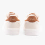 TOMS TRVL LITE RIO Mens Trainers Beige rear view showing textile upper and logo detail.