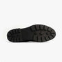 TOMS IONIE MOTO Womens Ankle Boots Black bottom view showing rubber sole, ideal for comfort and traction.