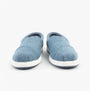 TOMS ALP FWD Mens Espadrille Blue front view showing lightweight textile upper and slip-on design.