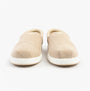 TOMS ALP FWD Mens Espadrille Beige front view showcasing lightweight and vegan design.