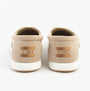 TOMS ALP FWD Mens Espadrille Beige back view showing textile upper and rubber sole.