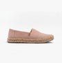 TOMS ALPARGATA ROPE 2.0 Womens Espadrille Pink side view showing lightweight textile upper and braided rope sole.