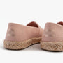 TOMS ALPARGATA ROPE 2.0 Womens Espadrille Pink rear view, showcasing canvas upper and braided sole.
