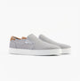 TOMS BAJA 2.0 Mens Casual Canvas Trainers Grey side view showing canvas upper and rubber sole.