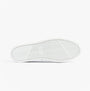 Bottom view of TOMS BAJA 2.0 Mens Casual Canvas Trainers Grey with rubber sole and tread pattern.