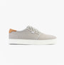 TOMS CARLO 2.0 Mens Trainers Grey side view showcasing canvas upper and lace-up design.