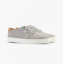 TOMS CARLO 2.0 Mens Trainers Grey side view showing canvas upper and rubber sole.