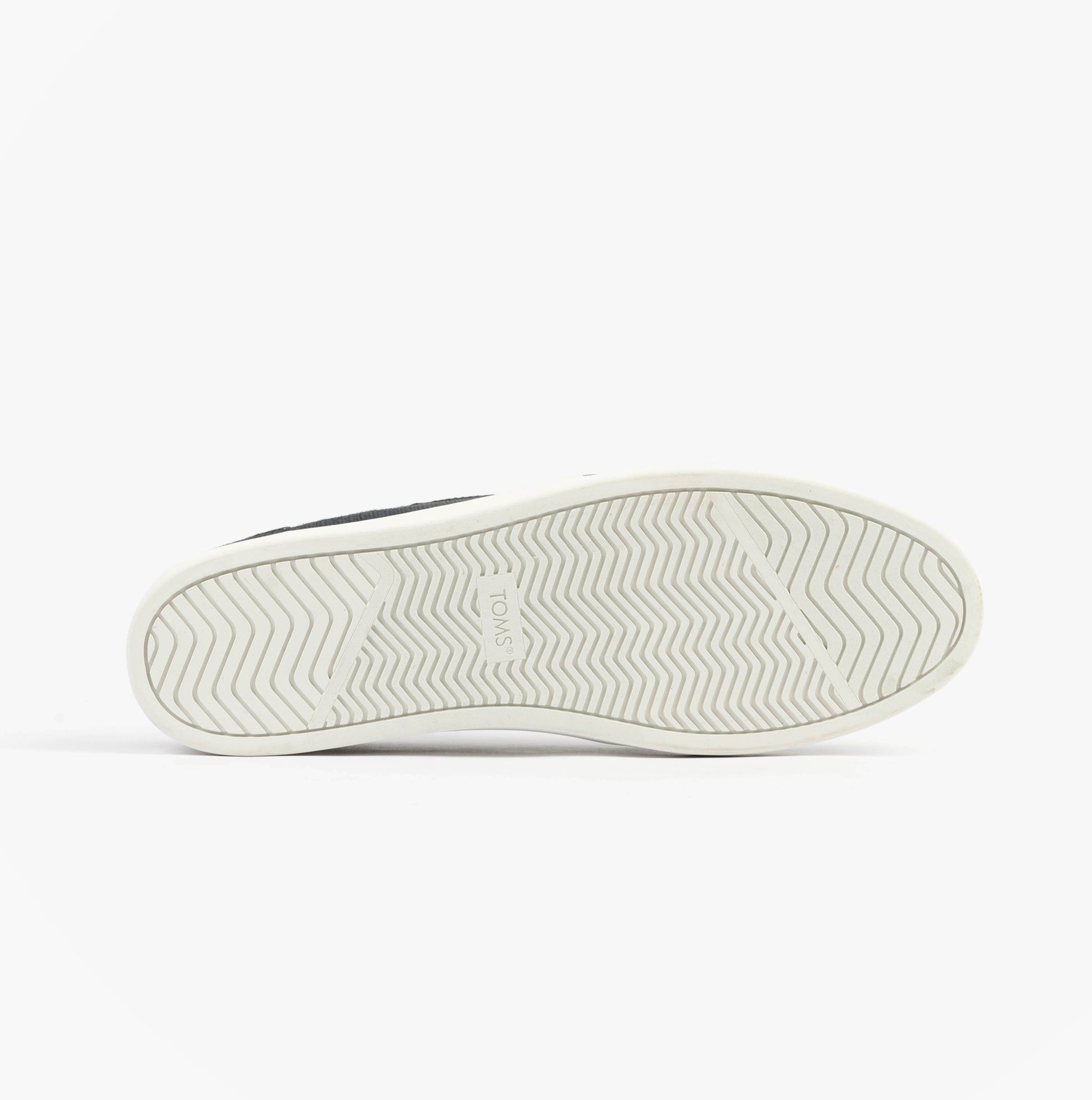 TOMS CARLO 2.0 Mens Trainers Black bottom view rubber sole detail