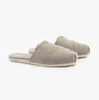 TOMS ALPARGATA MULE Womens Espadrille Grey side view of the lightweight slip-on shoes with a relaxed fit.