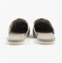 TOMS ALPARGATA MULE Womens Espadrille Grey back view showing slip-on design and cushioned footbed.