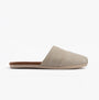 TOMS ALPARGATA MULE Womens Espadrille Natural side view, lightweight textile slip-on shoe in beige.