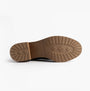 TOMS HAILEY BUCKLE Womens Ankle Boots Black bottom view showing rubber sole and tread design.
