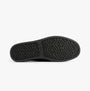 TOMS ALONSO MULE Mens Faux Shearling Lined Slippers Black bottom view featuring rubber sole with patterned texture.