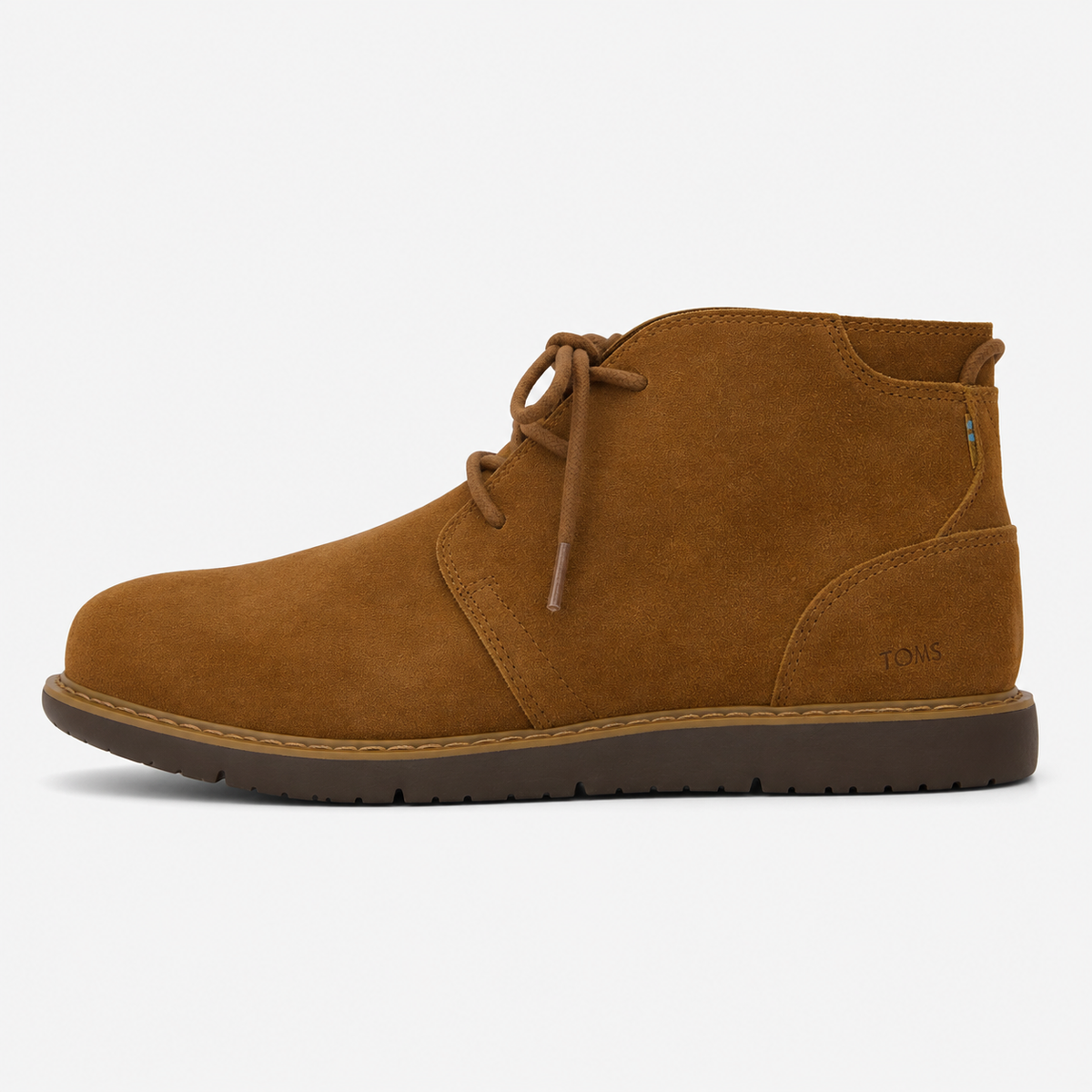 TOMS NAVI Mens Desert Boots Dark Brown