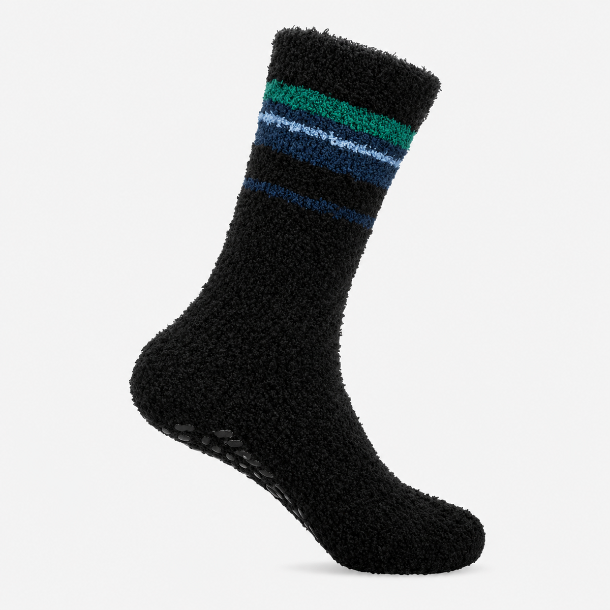 Totes Toasties SUPERSOFT TWIN PACK SLIPPER SOCKS Mens Slipper Socks Blue / Teal Mix