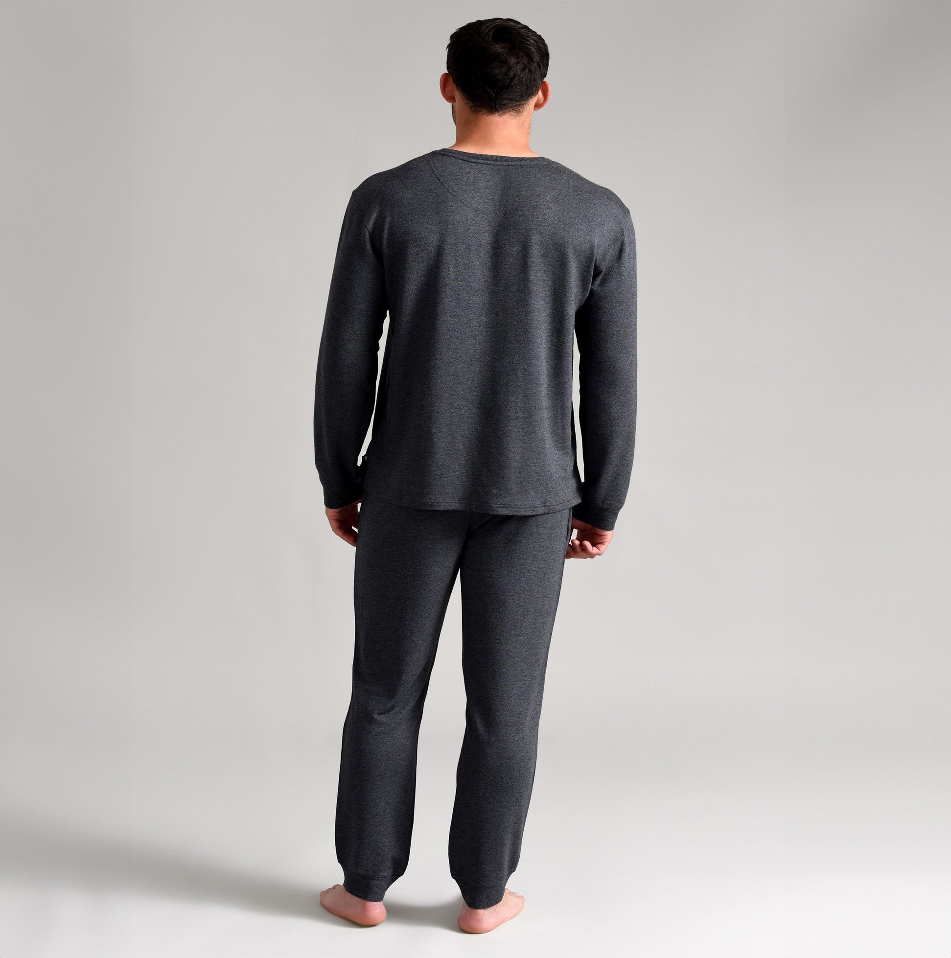 Ted Baker SUPER SOFT Long Sleeve Top Mens Dark Grey