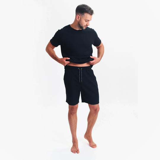 Ted Baker WAFFLE Loungewear Mens Set Black