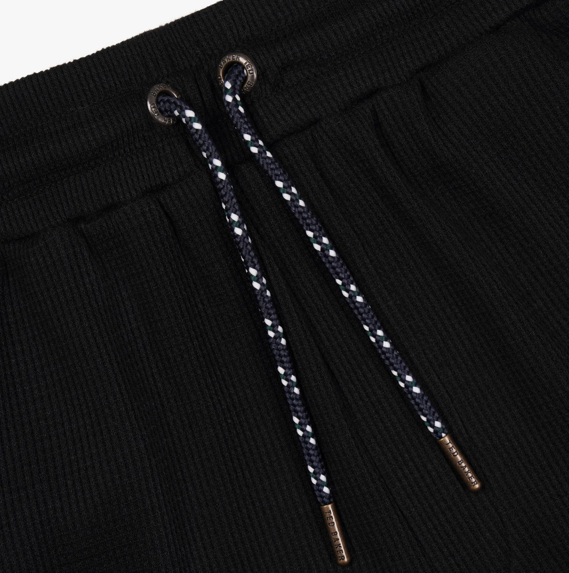 WAFFLE Loungewear Mens Set Black