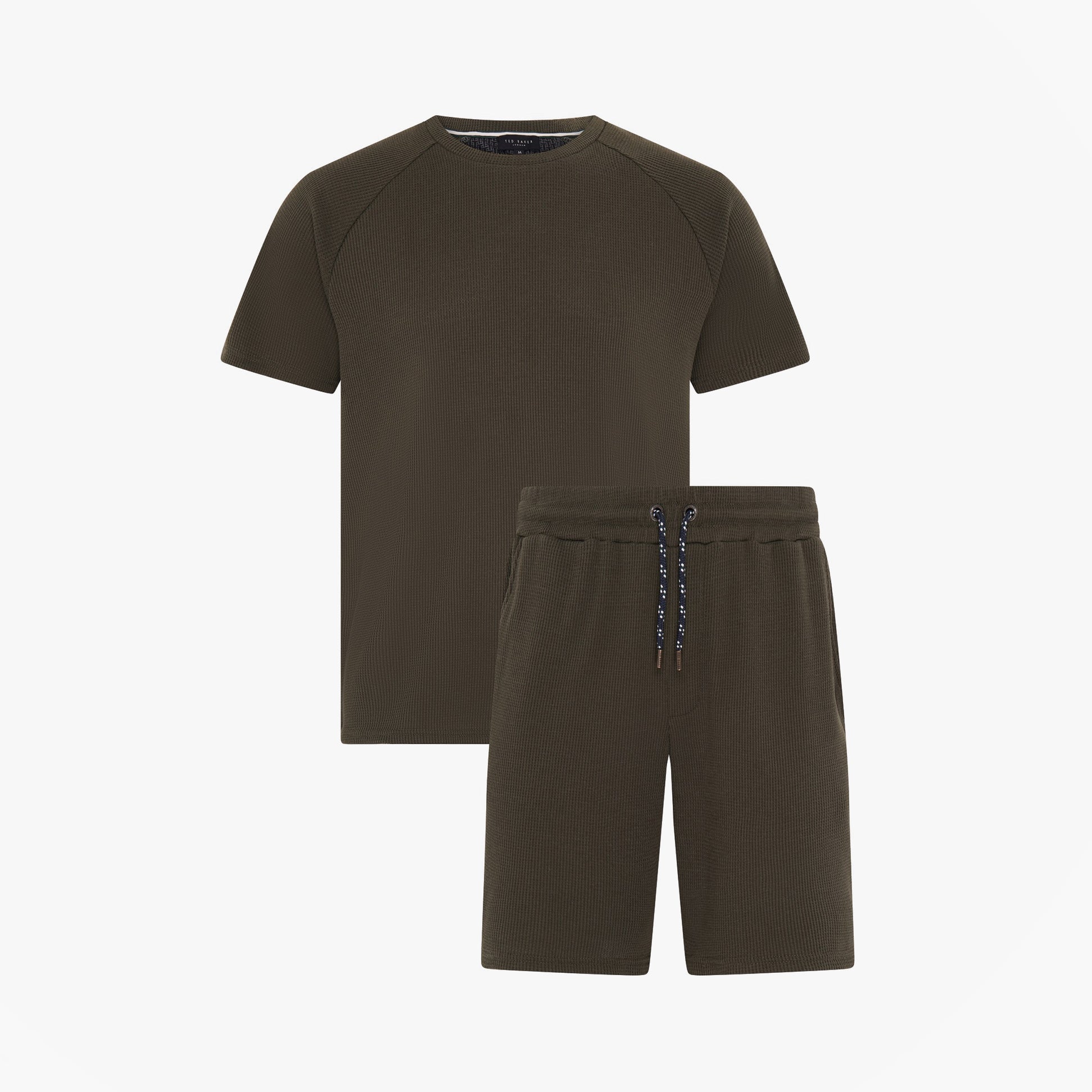 WAFFLE Loungewear Mens Set Khaki