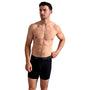 Ted Baker 3-Pack Cotton Boxer Briefs Mens Navy side view on model, showcasing elasticated waistband and fit.