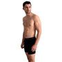 Ted Baker 3-Pack Cotton Boxer Briefs Mens Navy side view on model, showing elasticated waistband and fit.