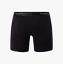 Ted Baker 3-Pack Cotton Boxer Briefs Mens Grey/Heather/Black back view, featuring an elasticated waistband in black.