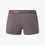 Ted Baker 3-Pack Cotton Trunks Mens Grey/Heather/Black back view showing elasticated waistband design.