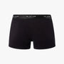 Ted Baker 3-Pack Cotton Trunks Mens Grey/Heather/Black back view showing elasticated waistband in black