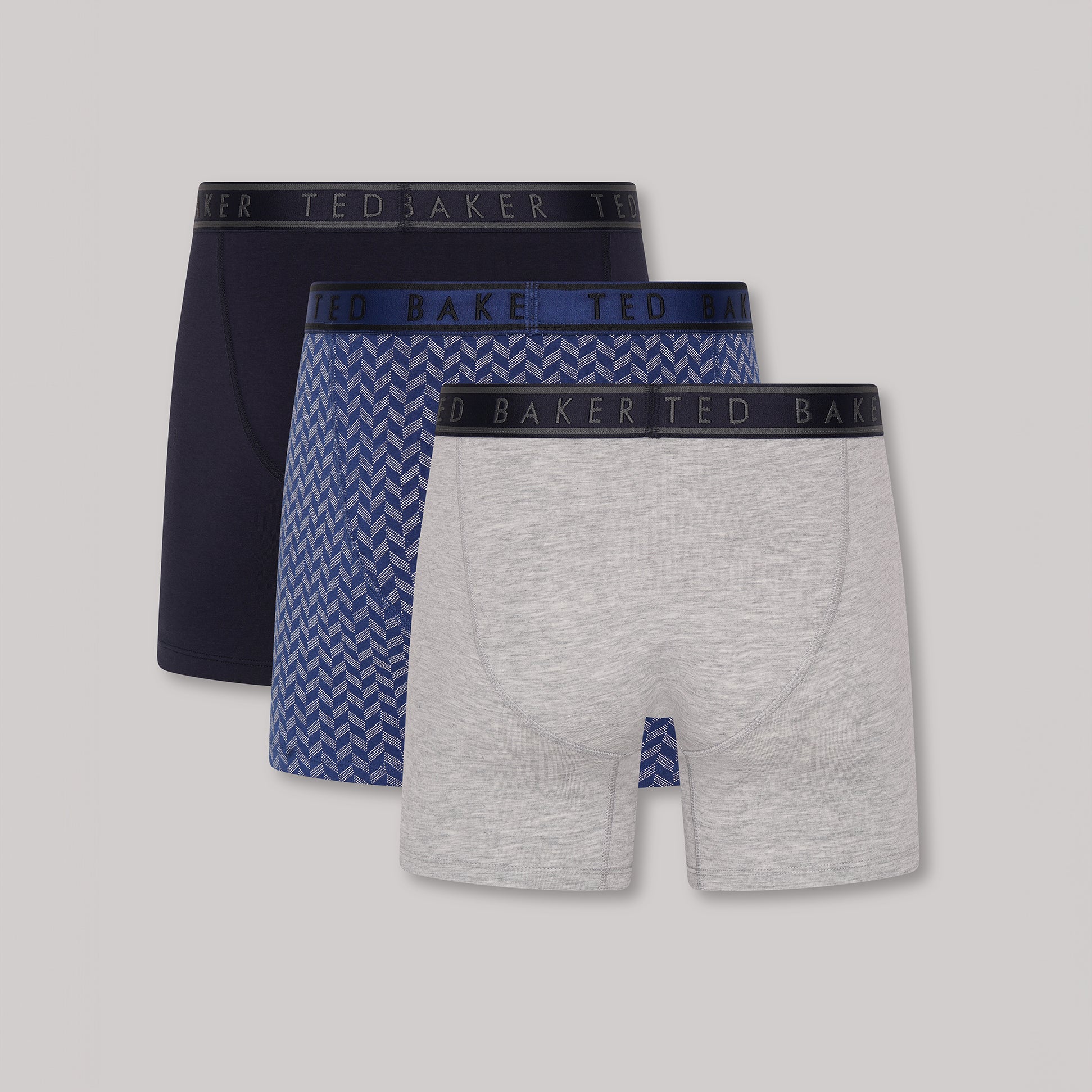 Ted Baker 3-Pack Cotton Boxer Briefs Mens Boxer Briefs Multi