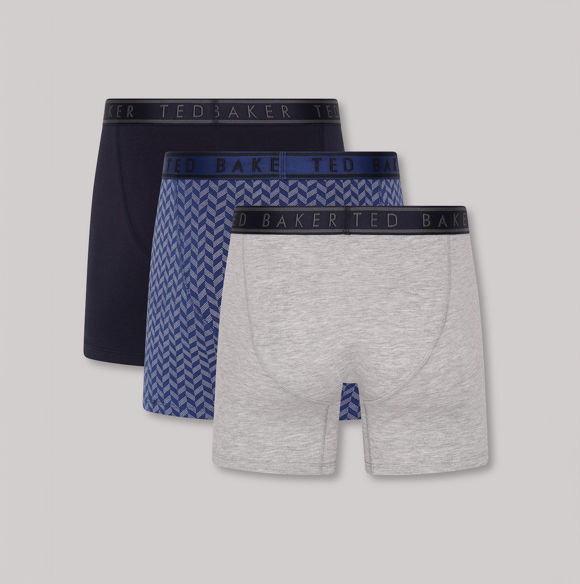 Ted Baker 3-Pack Cotton Boxer Briefs Mens Boxer Briefs Multi