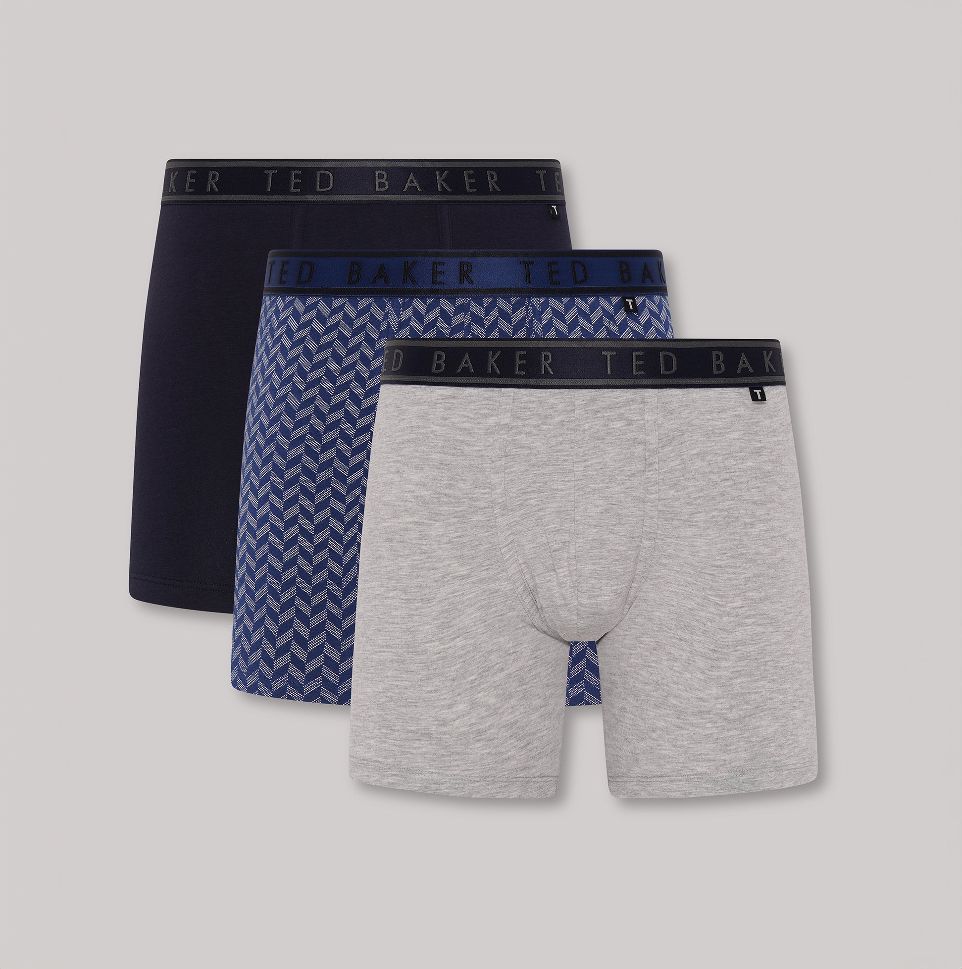 Ted Baker 3-Pack Cotton Boxer Briefs Mens Boxer Briefs Multi