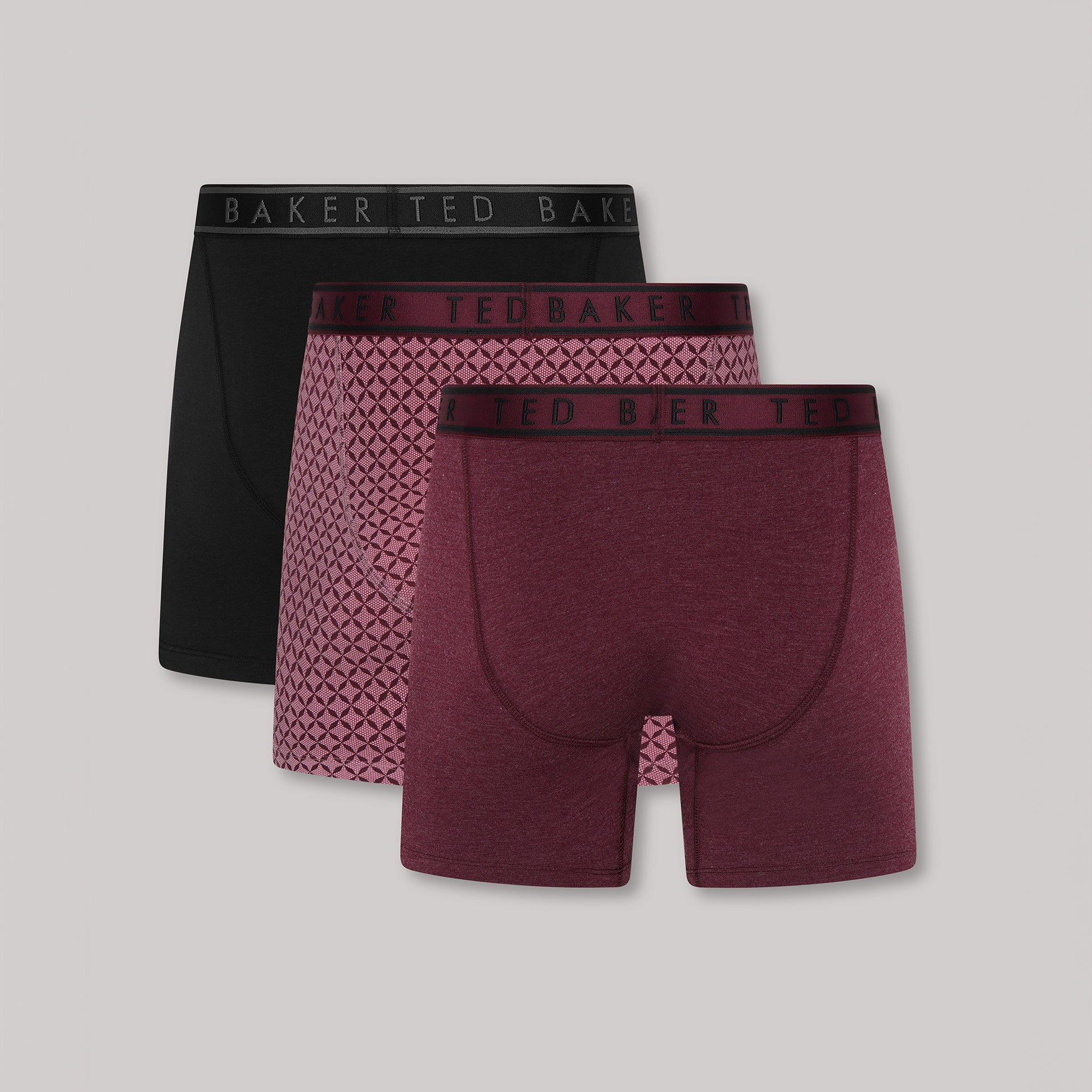 Ted Baker 3-Pack Cotton Boxer Briefs Mens Boxer Briefs Multi