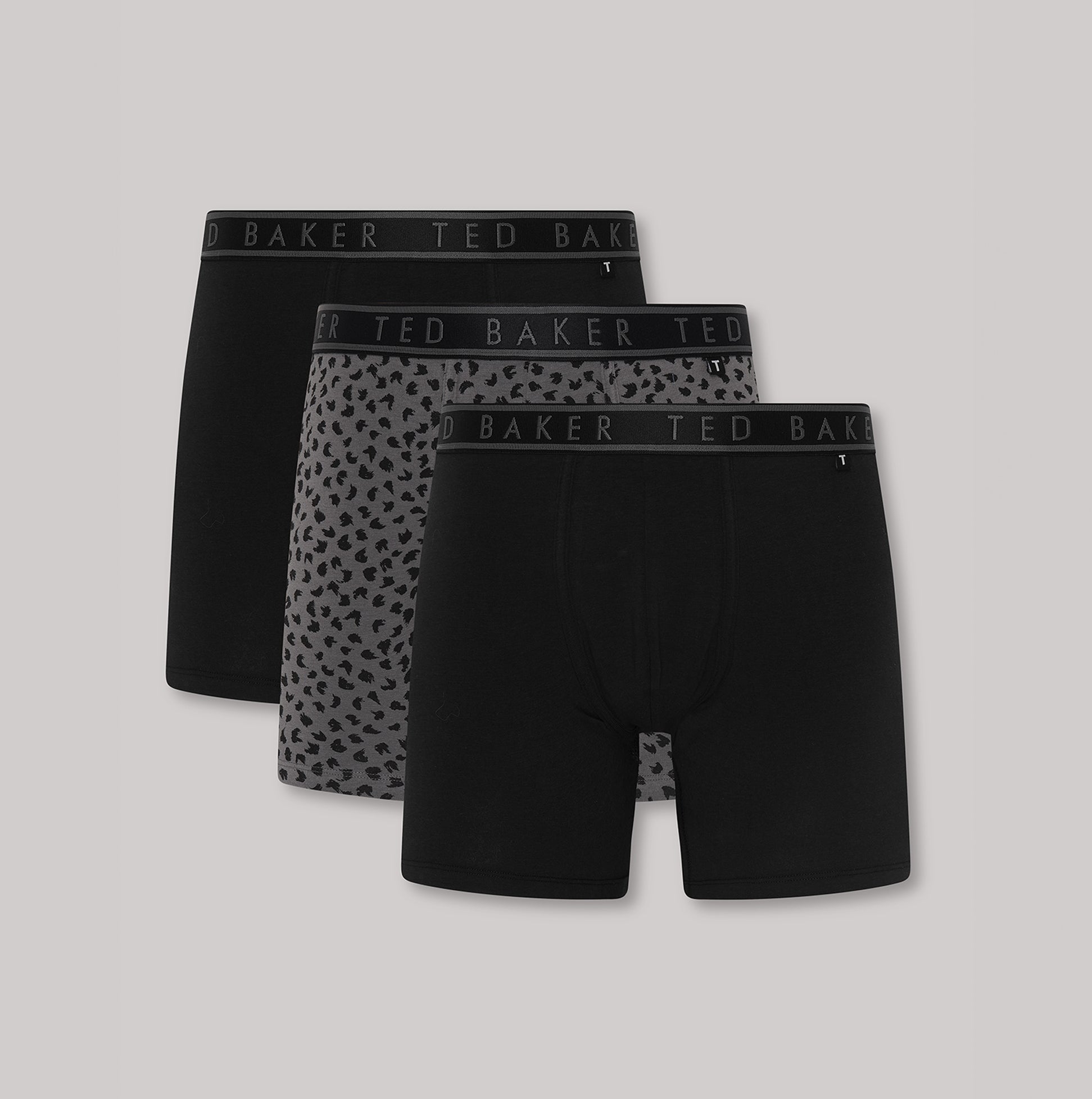 Ted Baker 3-Pack Cotton Boxer Briefs Mens Boxer Briefs Multi
