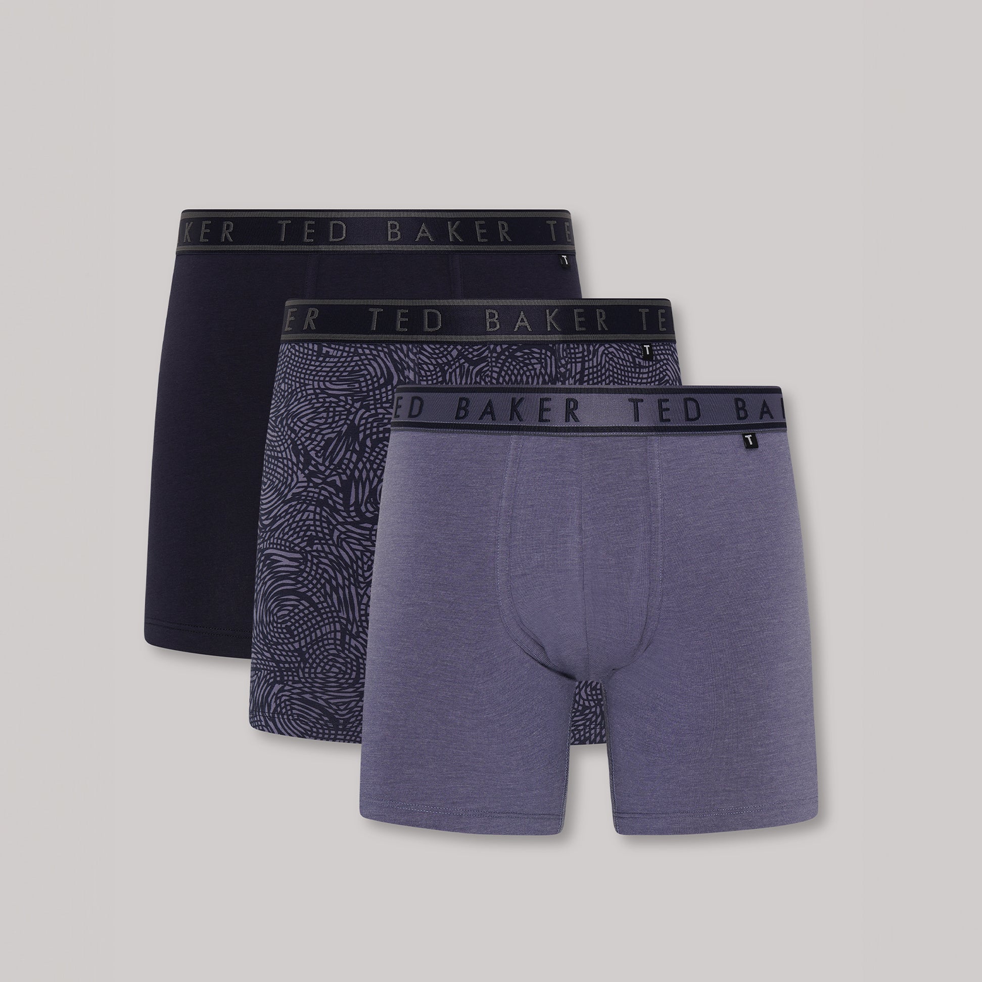 Ted Baker 3-Pack Cotton Boxer Briefs Mens Boxer Briefs Multi