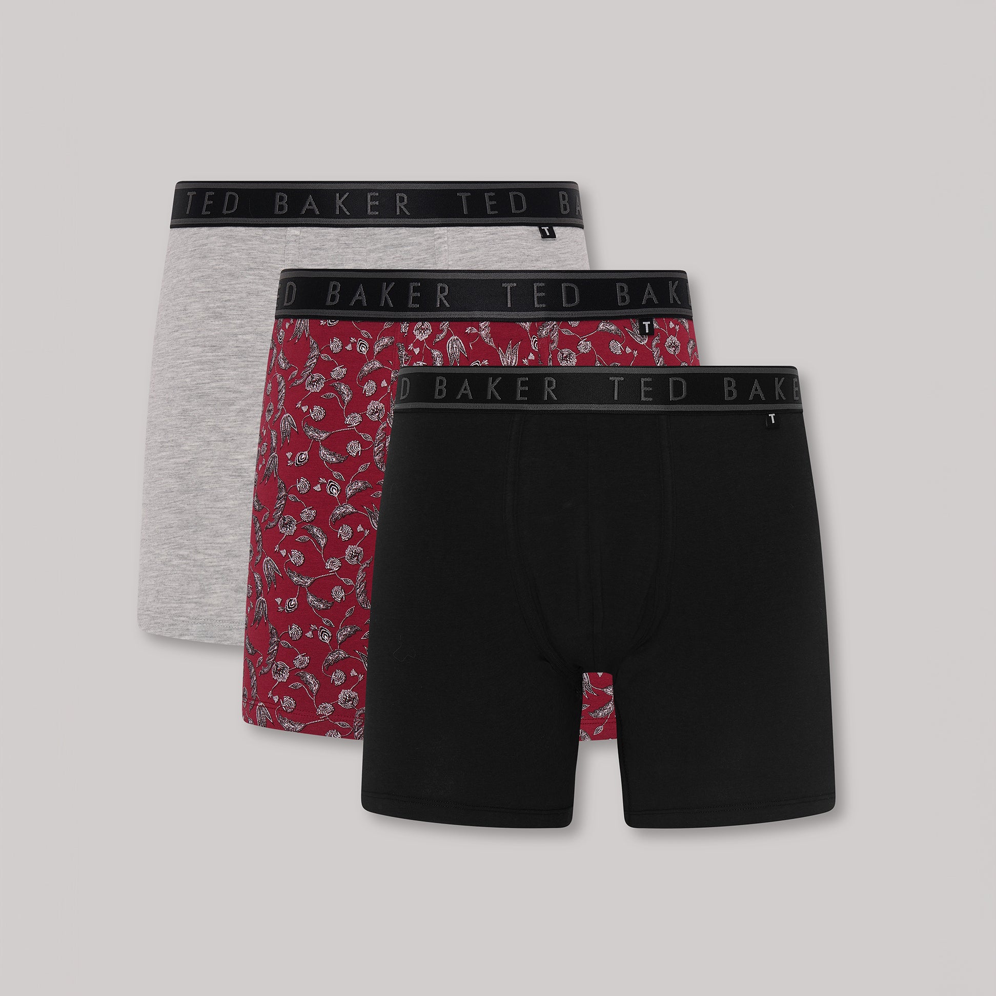 Ted Baker 3-Pack Cotton Boxer Briefs Mens Boxer Briefs Multi