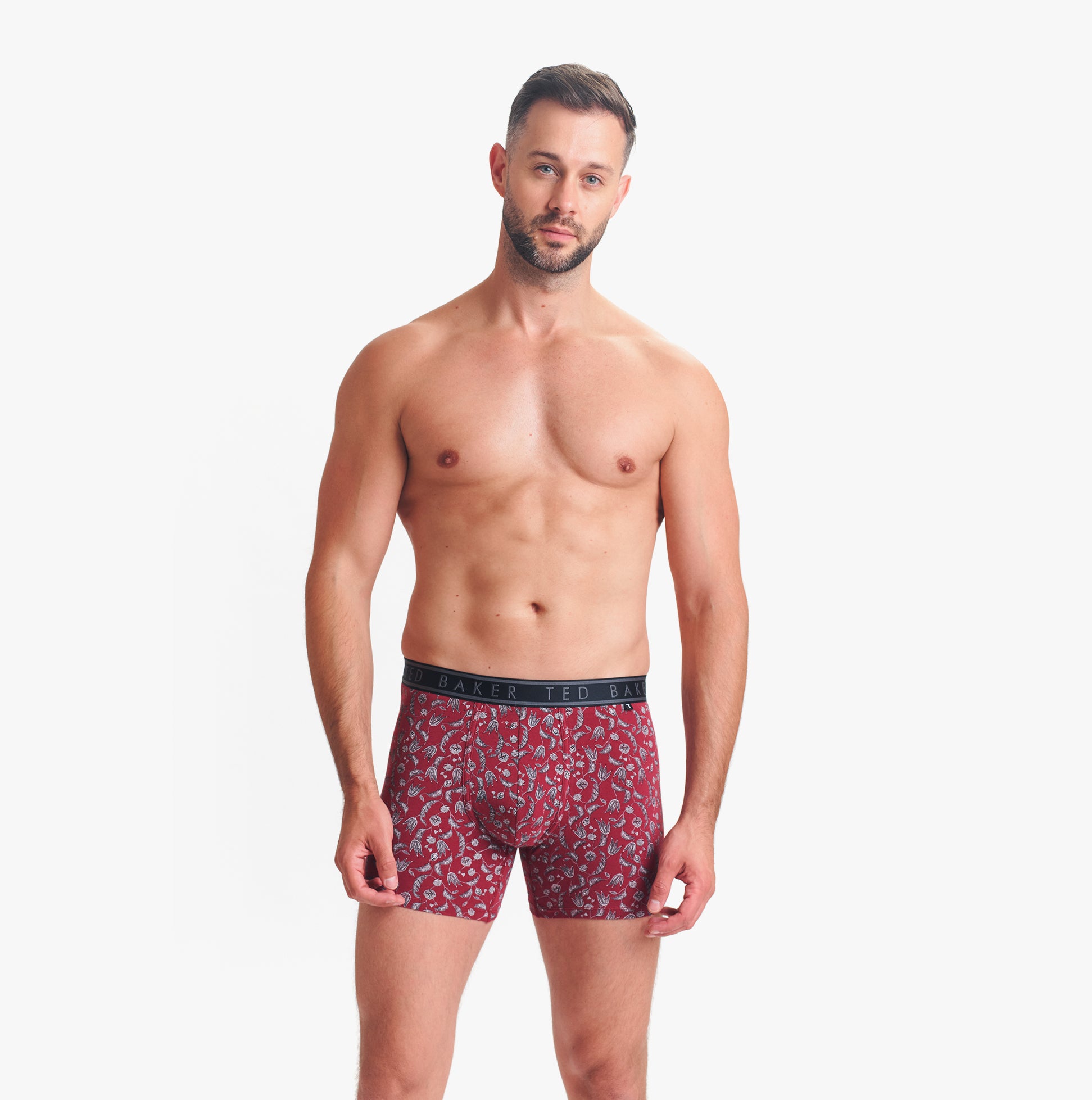 Ted Baker 3-Pack Cotton Boxer Briefs Mens Boxer Briefs Multi