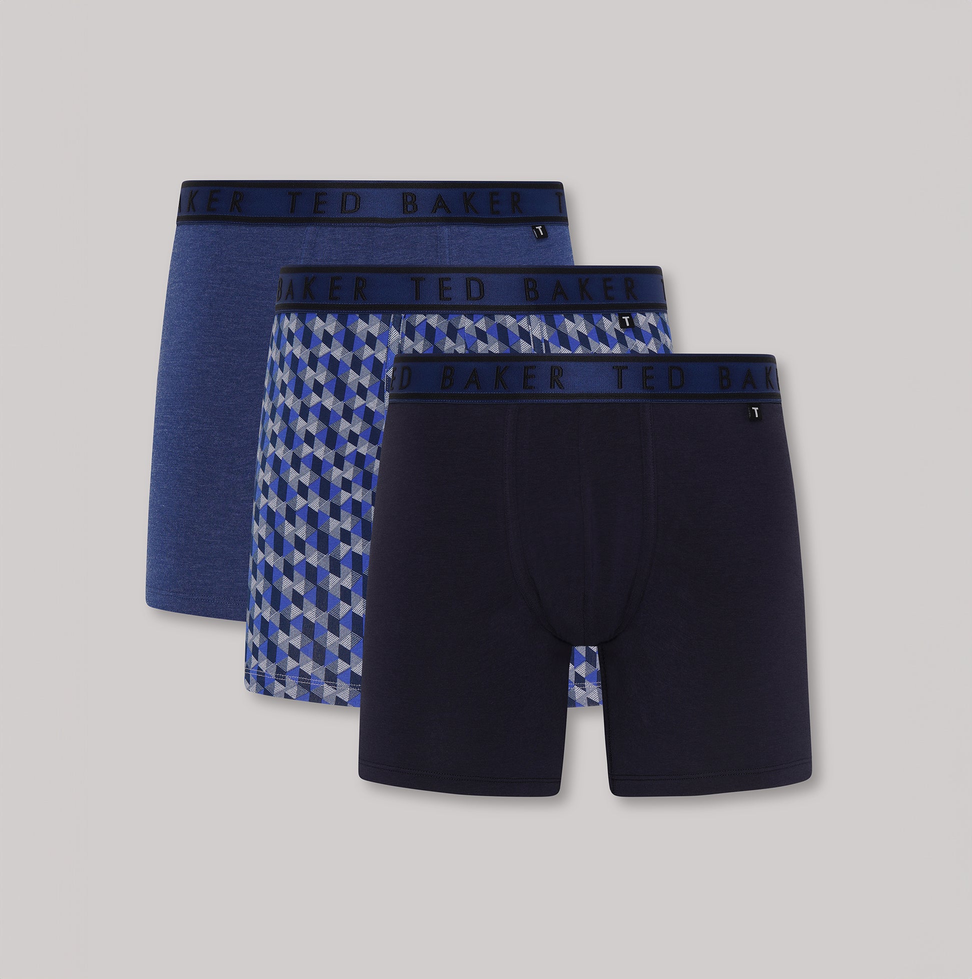 Ted Baker 3-Pack Cotton Boxer Briefs Mens Boxer Briefs Multi