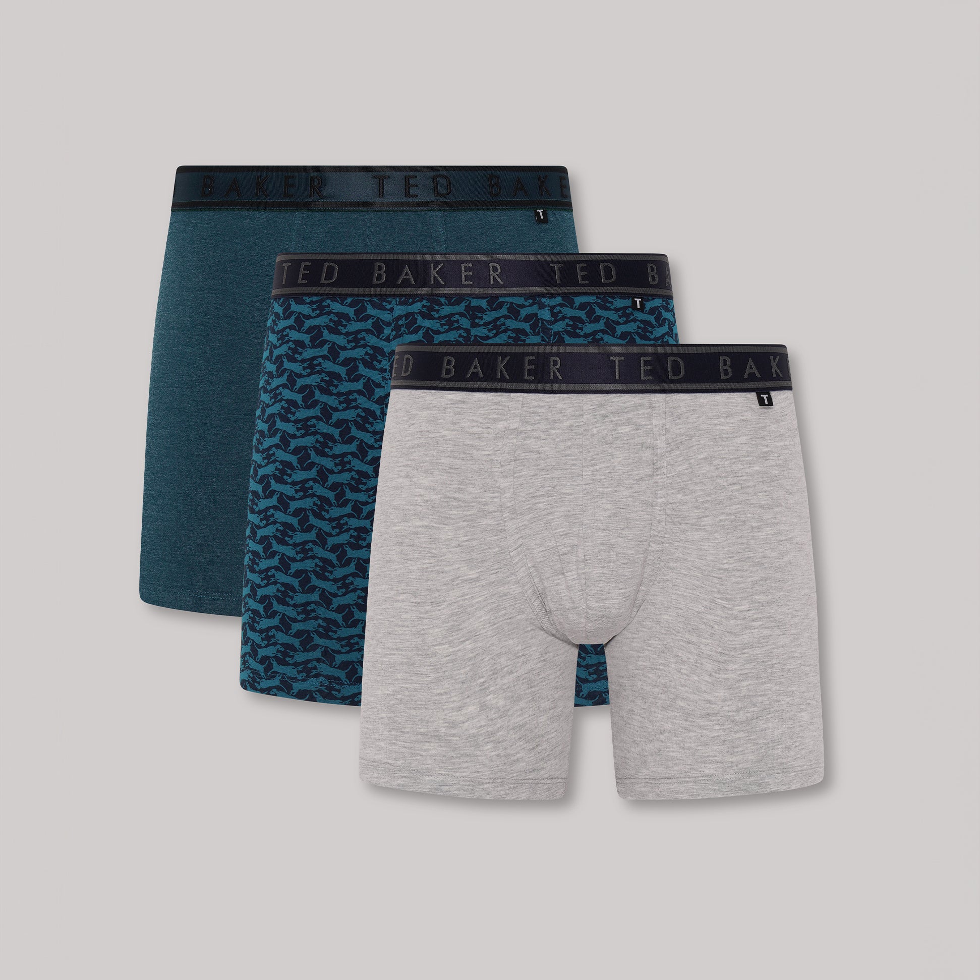 Ted Baker 3-Pack Cotton Boxer Briefs Mens Boxer Briefs Multi