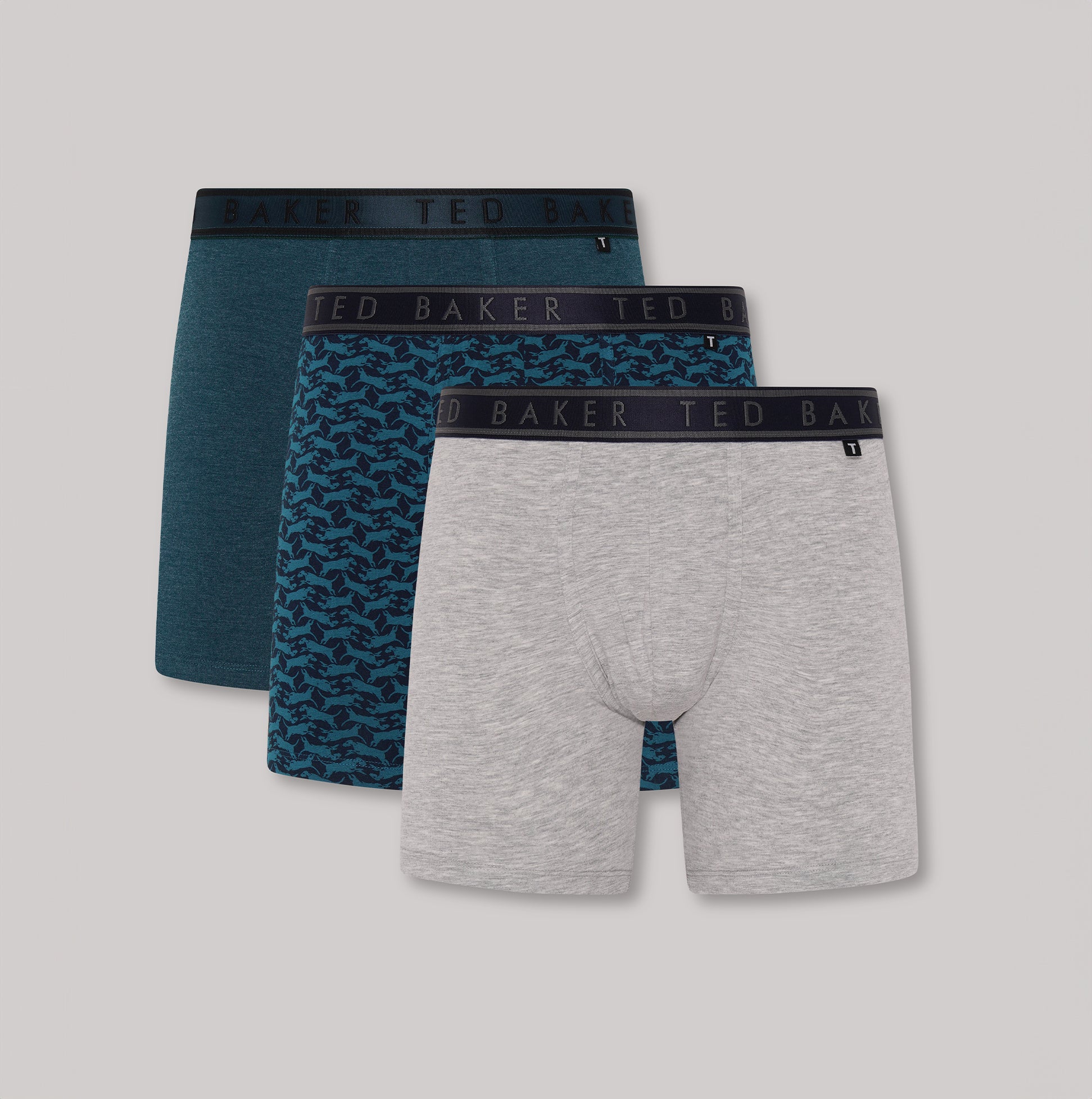 Ted Baker 3-Pack Cotton Boxer Briefs Mens Boxer Briefs Multi