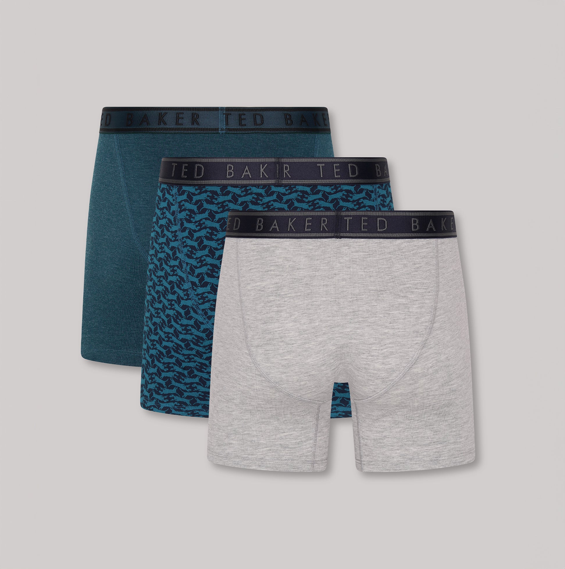 Ted Baker 3-Pack Cotton Boxer Briefs Mens Boxer Briefs Multi