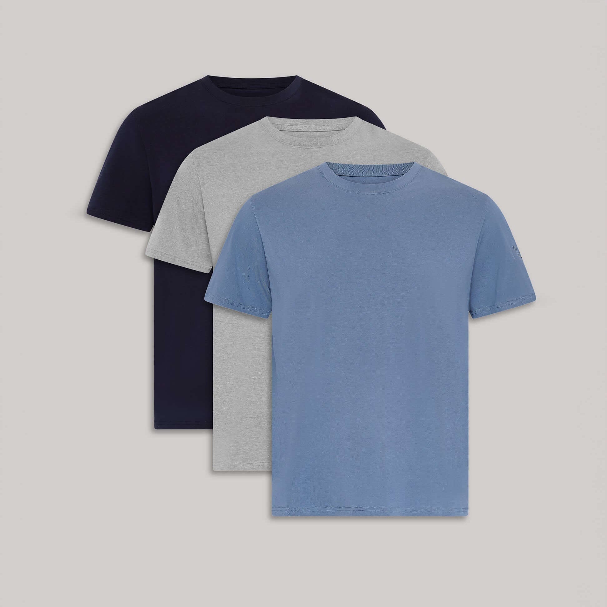 Ted Baker 3-Pack Crew Neck T-Shirts Mens Navy Mix