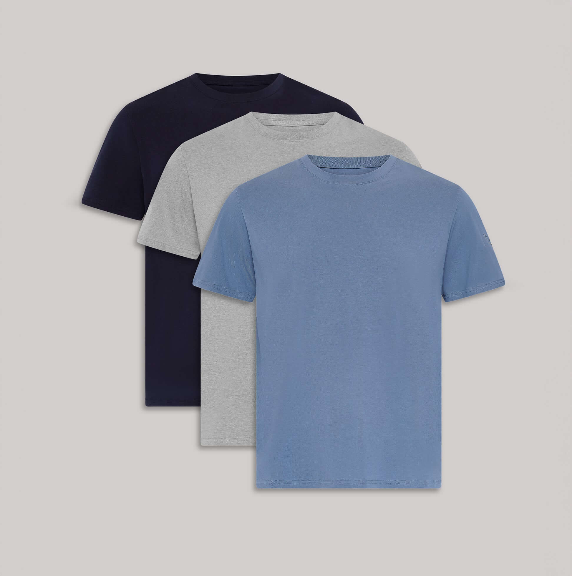 Ted Baker 3-Pack Crew Neck T-Shirts Mens Navy Mix